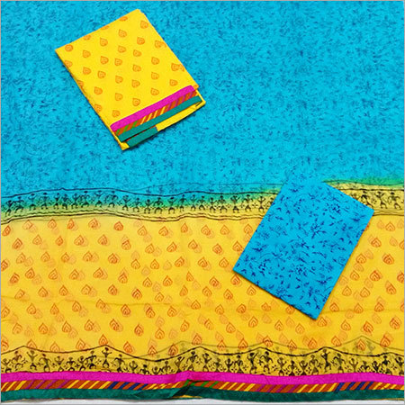 पीला और नीला जेकॉर्ड सलवार सूट