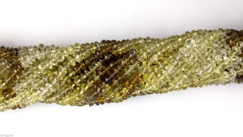 पीयर कट लेमन टॉपज़ स्मूथ रोंडेल बीड्स