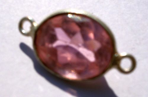 Natural Pink Zircon - 7cts Natural Cut Stone with Bezel Settings | Oval Shape Jewelry Charms, Perfect for Connectors and Beads