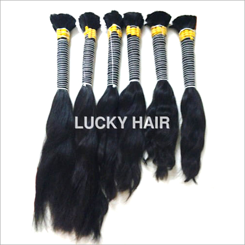 Remy Single Drawn Hair - Customized Human Hair, Black Color | Natural Look, Tangle Free, Smooth Texture for Women and Girls