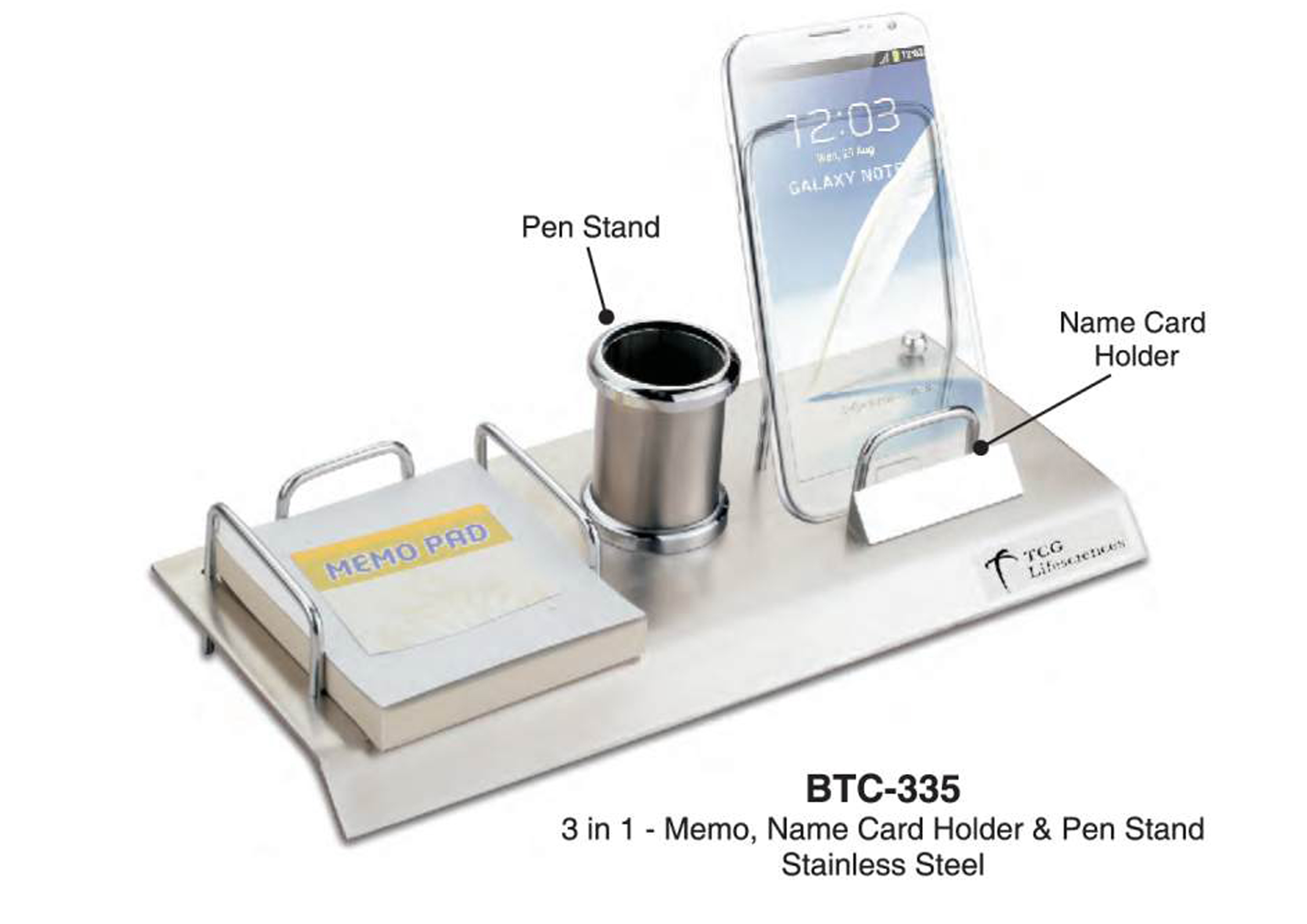 Table Organizer With Mobile Holder
