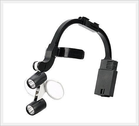 Shadowless Surgical Headlight - Plastic, Variable Illumination (0-100,000 Lux) | High Efficiency, Perfect For Hospitals And Clinics, Includes Rechargeable Batteries And Filters