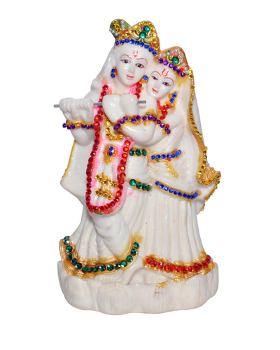 Radha Krishan Night Glow Statue - 762mm Durable Ceramic Figure | Polished Finish, Hinduism Theme, Ideal for Weddings and Occasions