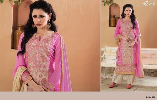 Soya-3 Cotton Embriodary Suit