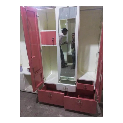 Domestic 3 Door Steel Almirah - Premium Steel, Customizable Sizes & Colors | Noise-free Hinges, Smooth Door Movement, Safe Locking System