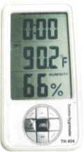 Digital Thermohygrometer - Plastic Build, 168 Gram Weight | White Color, Ideal for Measuring Condensation Temperature