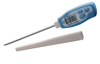 Digital Thermohygrometer - Plastic Construction, 168 Gram Weight, White Color | Ideal for Measuring Condensation Temperature