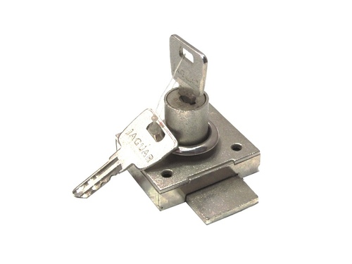 Jaguar Multi Locks - Stainless Steel, Polished Silver Finish | Oval Shape, Includes 2 Keys for Drawer Use