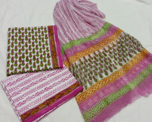 Multicolor Printed Cotton Suit