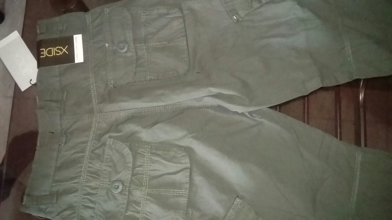 Washable Cotton Cargo Capri
