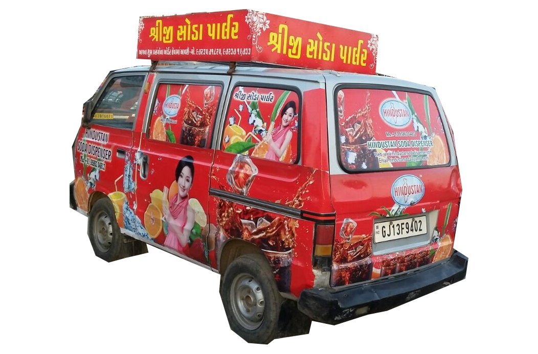 Mobile Van Soda Machine - Stainless Steel, Red Semi-automatic Design | 1-year Warranty, Human Machine Interface