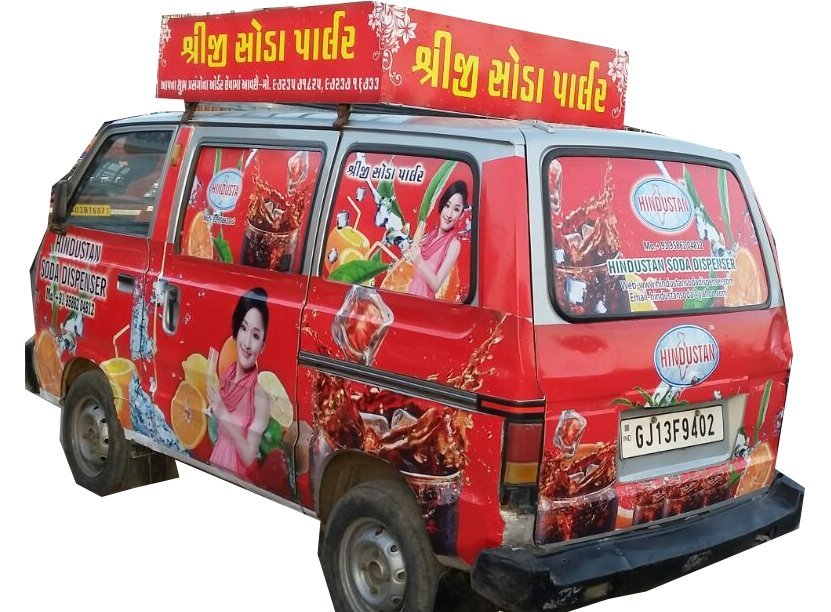 Mobile Van Soda Machine - Stainless Steel, Red Semi-automatic Design | 1-year Warranty, Human Machine Interface