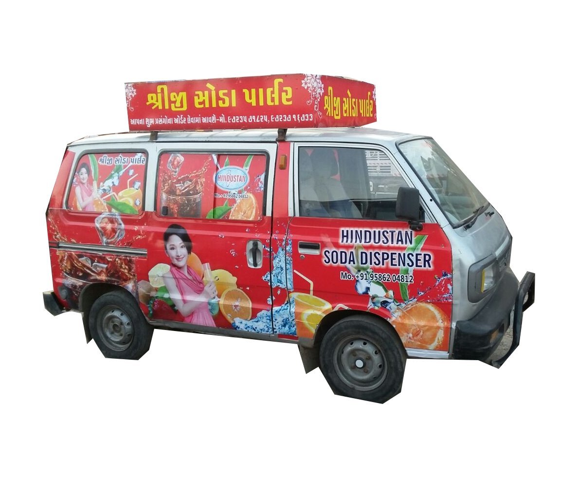 Mobile Van Soda Machine - Stainless Steel, Red Semi-automatic Design | 1-year Warranty, Human Machine Interface