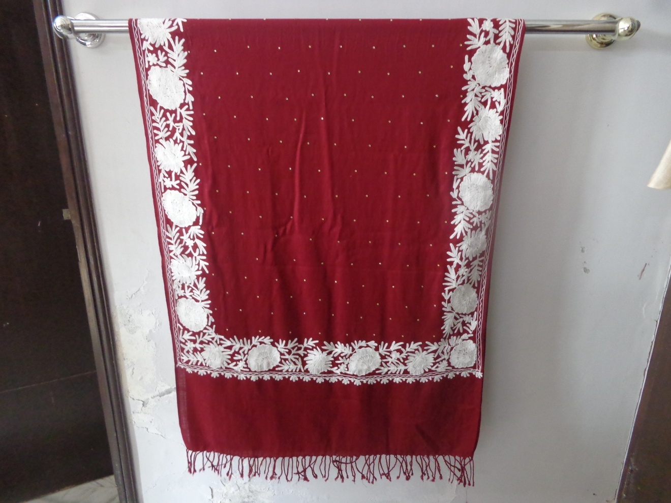 Wool Embroidery Stole
