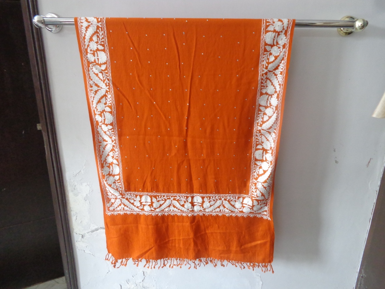 Wool Embroidery Stole