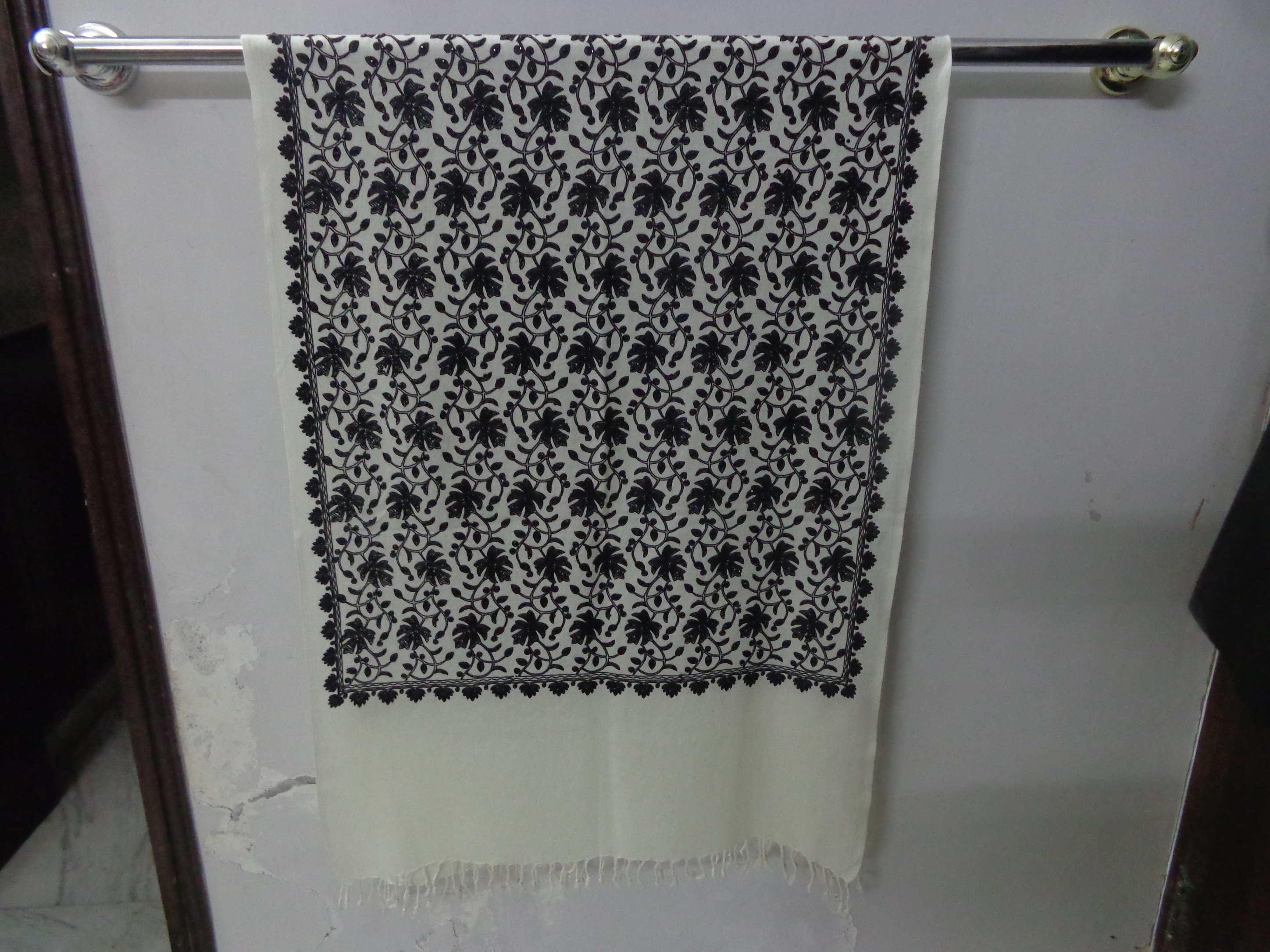 Wool Embroidery Stole