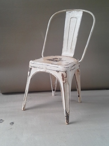 Iron Tolix Chair - High-Quality Iron, Non-Foldable Design, Classic White Finish | Modern Indian Style, Durable for Indoor and Outdoor Use
