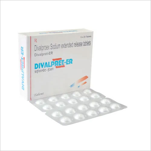 Divalproex Sodium - 250 mg Tablets, White Color, Suitable for All Ages, Blister Pack and Carton Packaging, Recommended with Warm Water, Store in a Dry Place