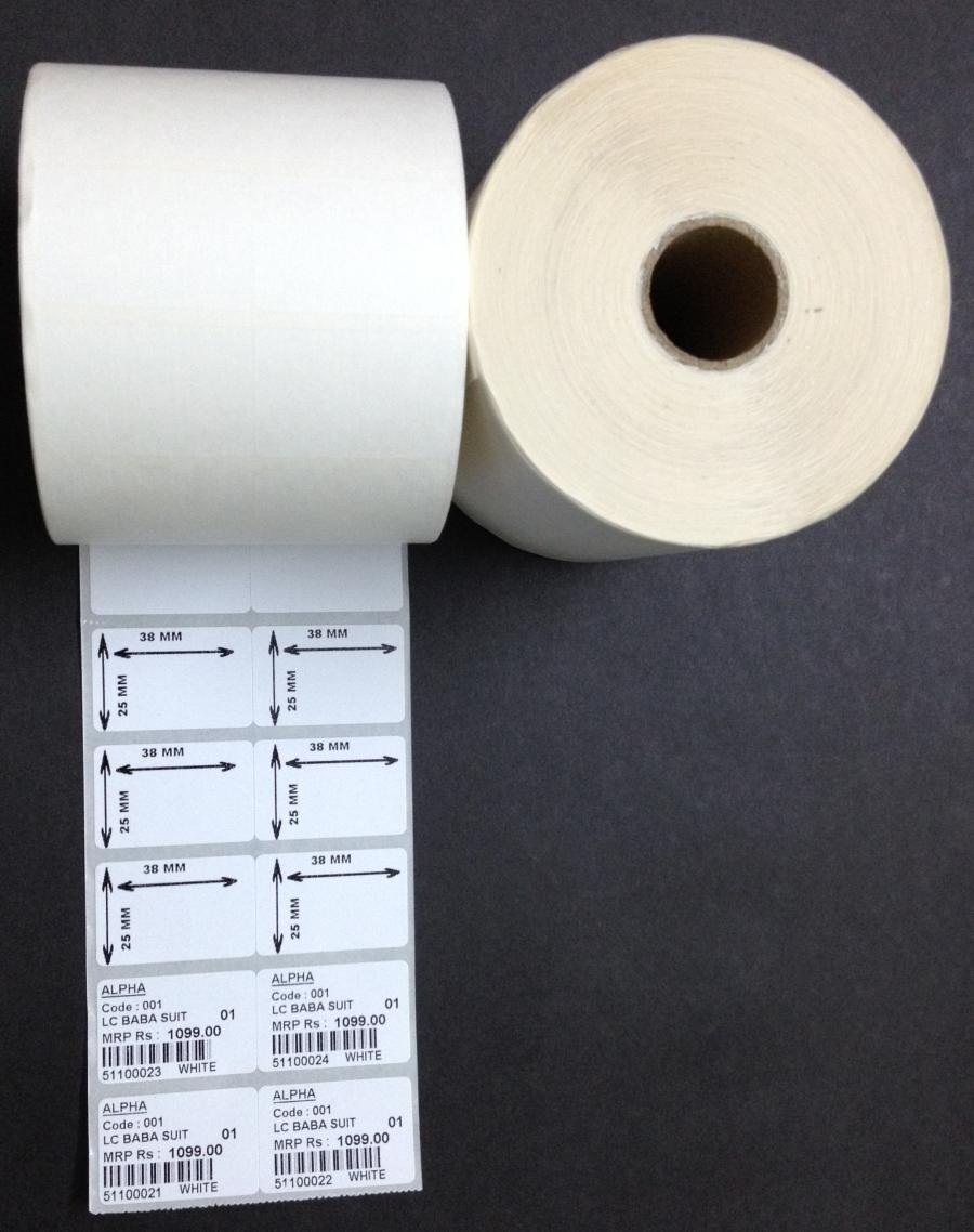 Barcoder Label Paper Chromo (38*25*3000)-2up