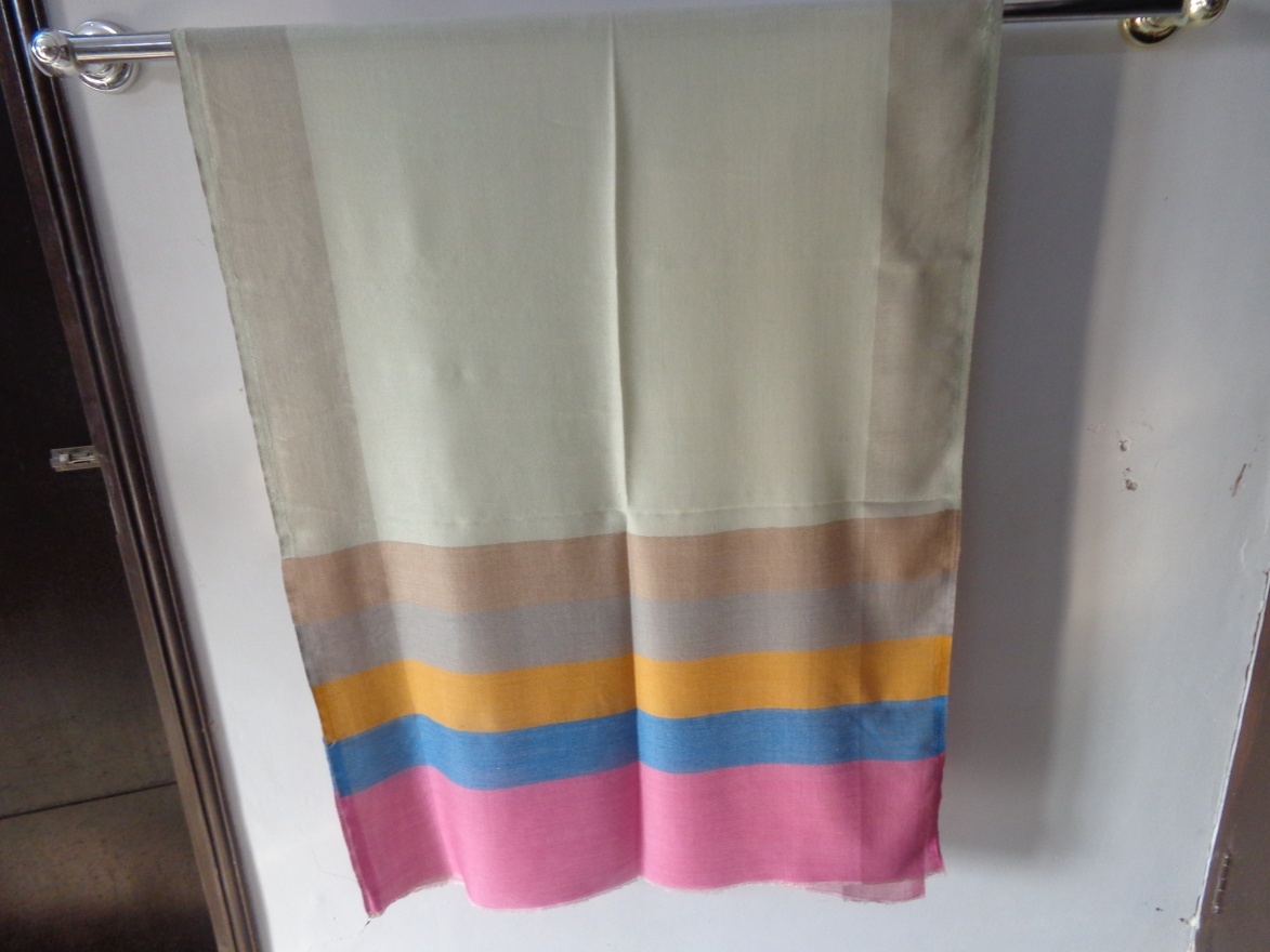 Fine Wool Stole - 70x180 Cm, Off-white | Soft Texture, Elegant Style, Lightweight, Breathable