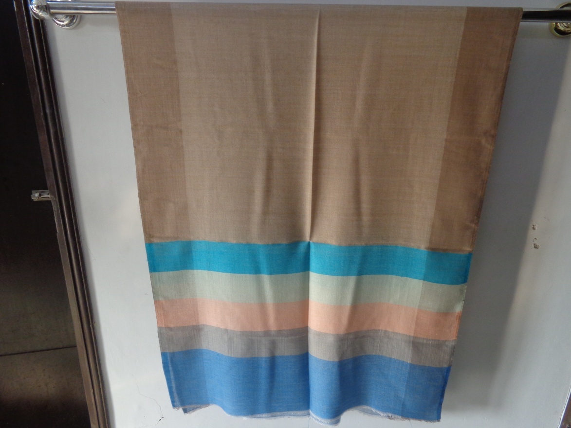 Fine Wool Stole - 70x180 Cm, Off-white | Soft Texture, Elegant Style, Lightweight, Breathable