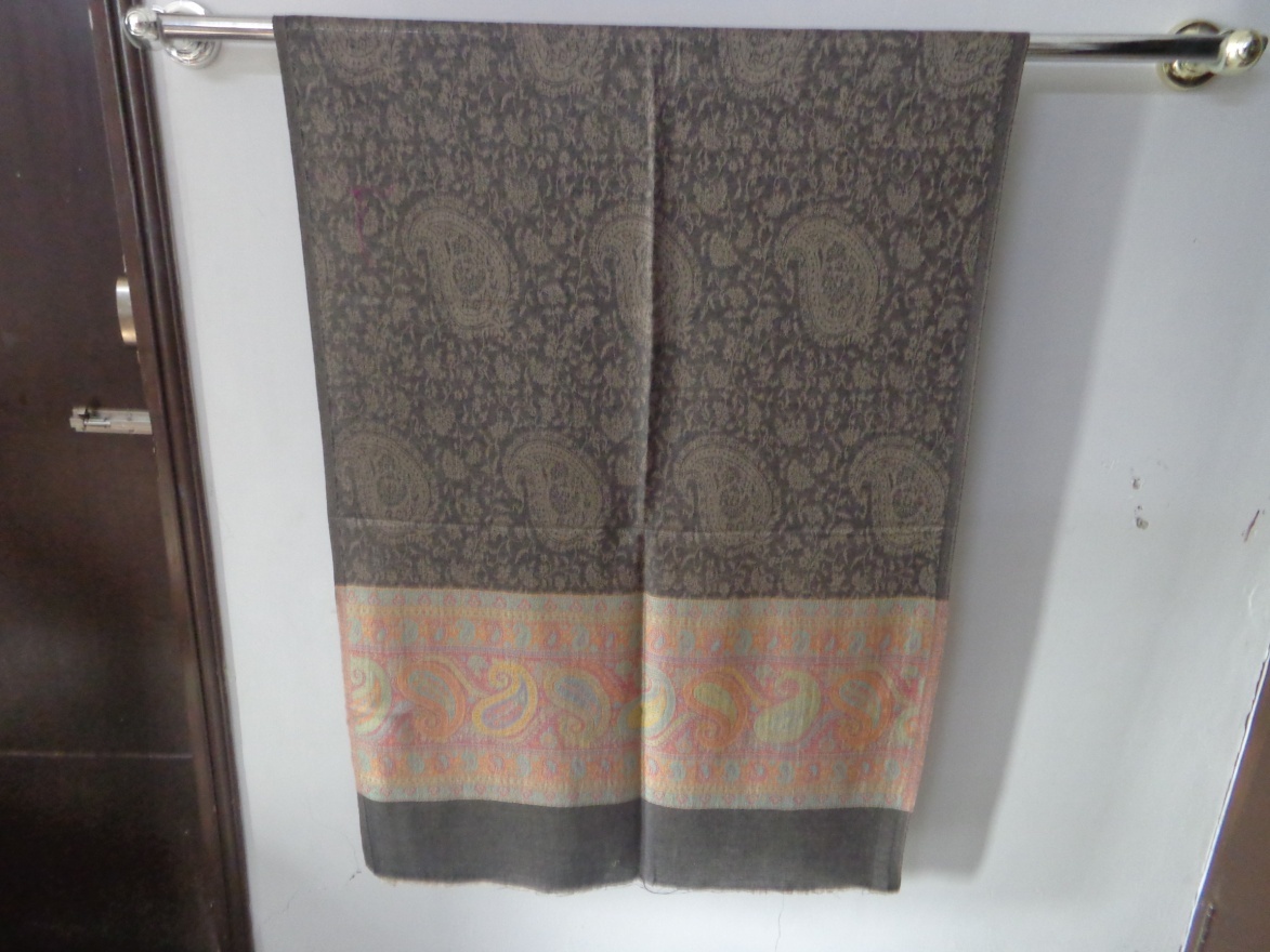 Fine Wool Stole - 70x180 Cm, Off-white | Soft Texture, Elegant Style, Lightweight, Breathable