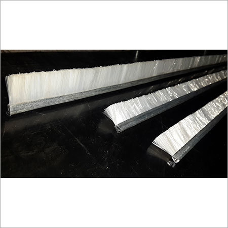 Strip Brush - Nylon Bristles 21-30mm, Strip Length 11-20 inch | High Density, Medium Stiffness, Sturdy Galvanized Steel Backing, Multi-Application