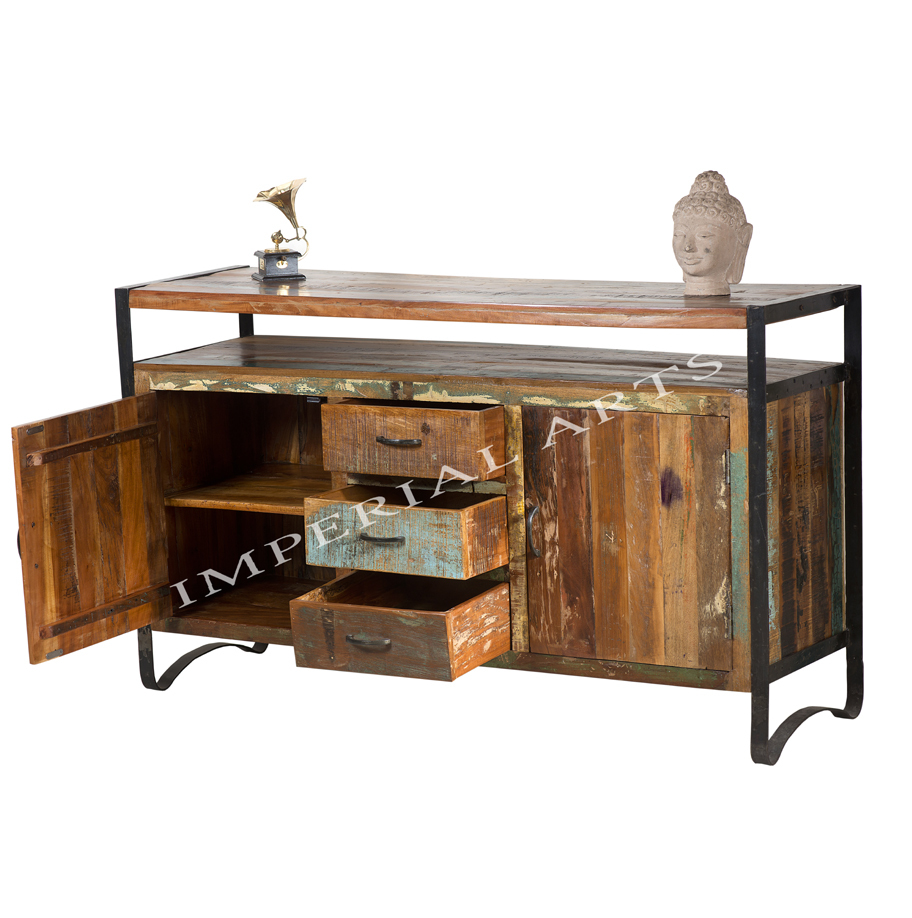 Reclaimed Wooden Furniture- Sideboard With Drawer