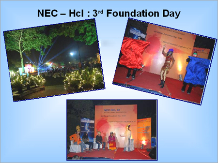 NEC-HCL: 3रा स्थापना दिवस