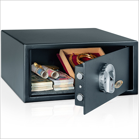 Biometric Electronic Safe - Steel Material, 12x12x12 inches, Gray Color | Durable Finish, Fire Resistant, High Security Features