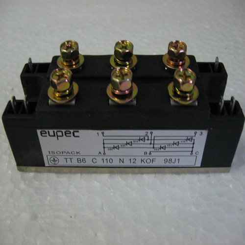 Black Eupec Thyristor Module Ttb6C110N12Kof