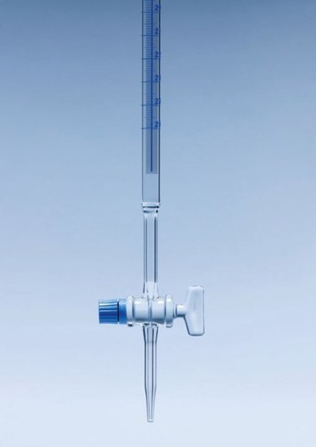 Shellbach Burette With Glass Stopcock Class A, Individual Work Certificate
