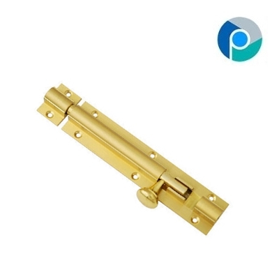 Brass Tower Bolts Round - Polished Brass, Sizes 3'' to 30'' | High Durability, Dimensional Accuracy, Lightweight Design for Doors and Windows