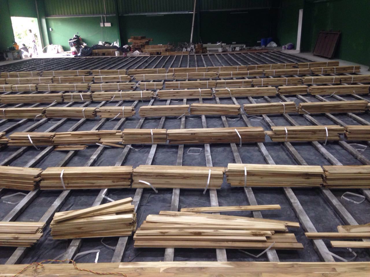 Wood Badminton Court Wooden Flooring