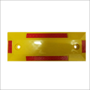 Parking Stud - Modified ABS Plastic, 100 x 90 x 16 mm, Yellow | Durable, Corrosion Resistant, Highly Reliable, Rectangular Shape