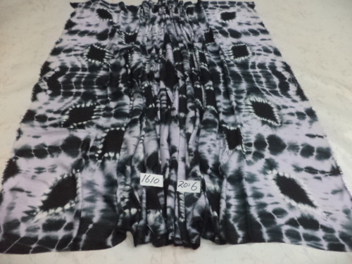 Black Viscose Tie Dye Shawls