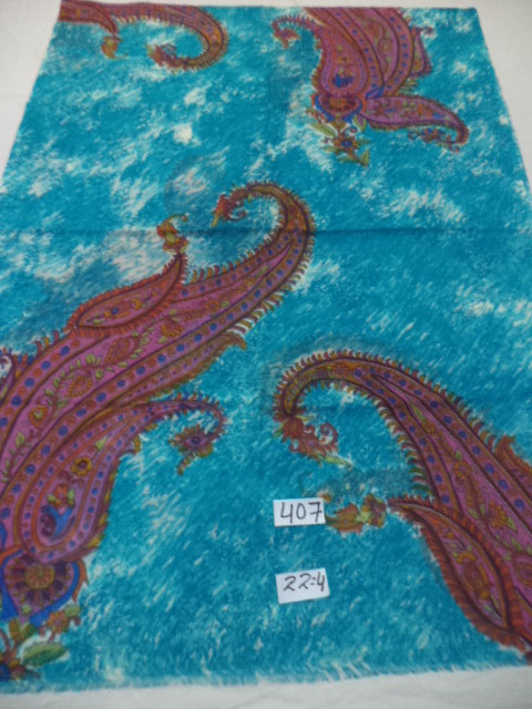 Mixcolor Silk Wool Printed Stoles