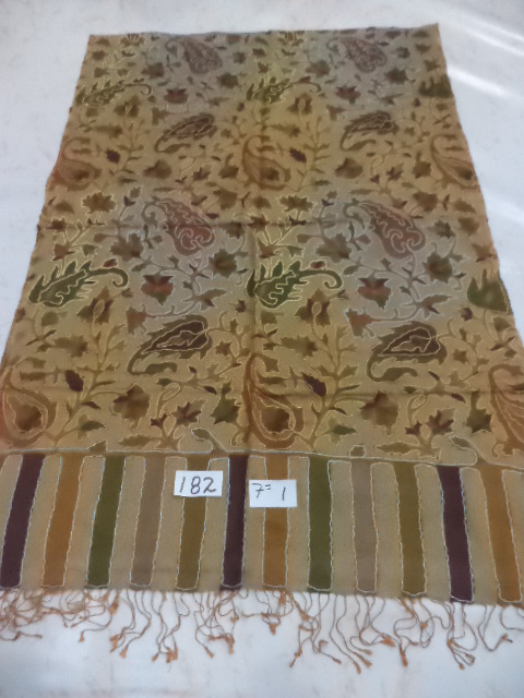 Mixcolor Silk Wool Kani Printed Stoles