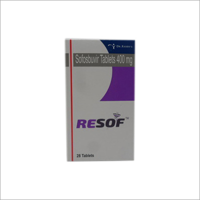 ResofActive Sofosbuvir - 400mg Tablets, Effective Chronic Hepatitis C Treatment, Interferon-Free Option, 28 Count Bottle