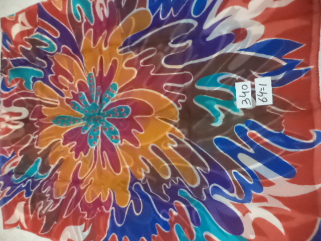 Mixcolor Pure Silk Star Burst Printed Stoles