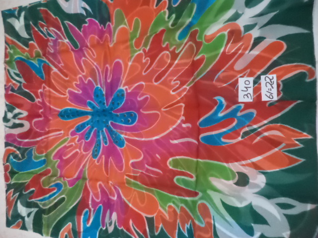 Mixcolor Pure Silk Star Burst Printed Stoles