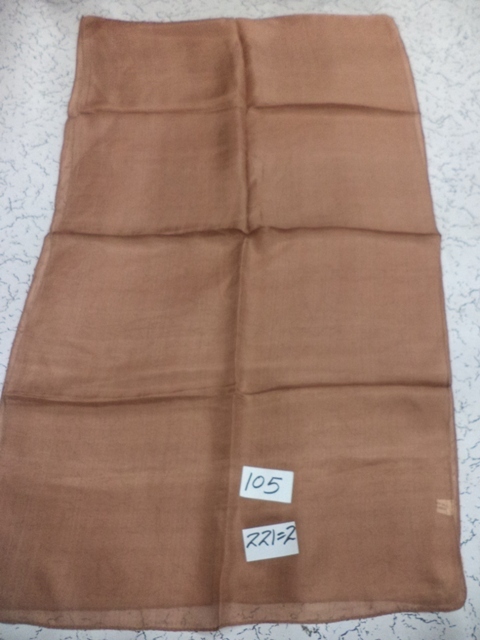 Black Pure Silk Solid Dyed Stoles