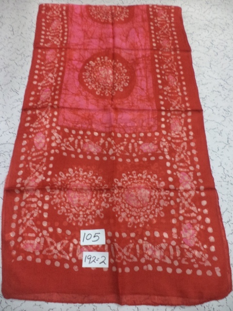 Mixcolor Pure Silk Batik Printed Stoles