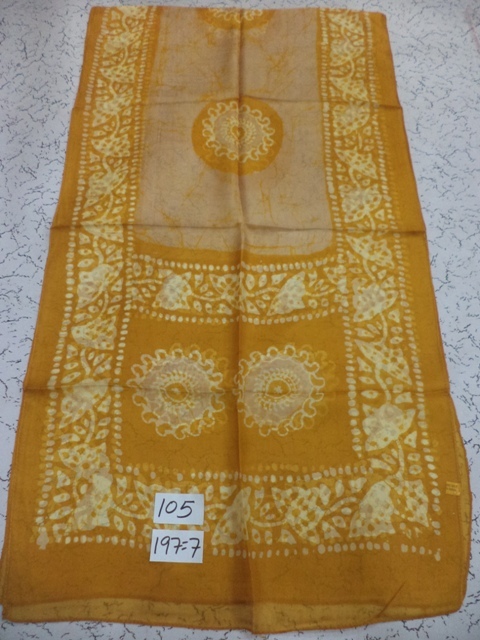 Mixcolor Pure Silk Batik Printed Stoles