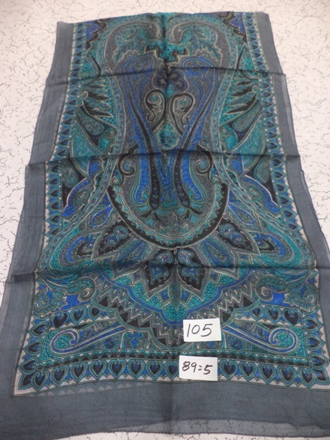 Mixcolor Pure Silk Jamawar Printed Stoles