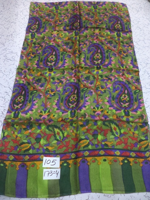 Mixcolor Pure Silk Jamawar Printed Stoles