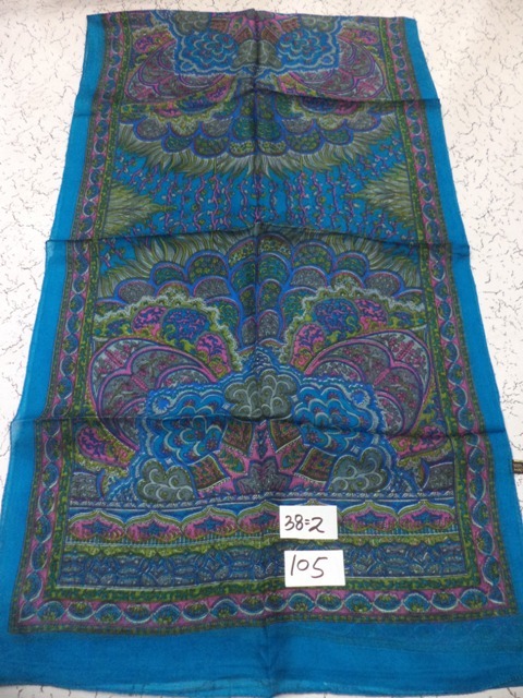 Mixcolor Pure Silk Jamawar Printed Stoles