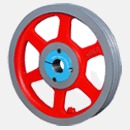 Grey And Red Arms Pulley