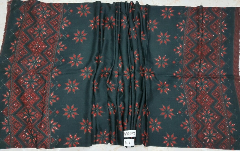 Mix Color Merino Wool Digital Print With Swasrosvki Stole