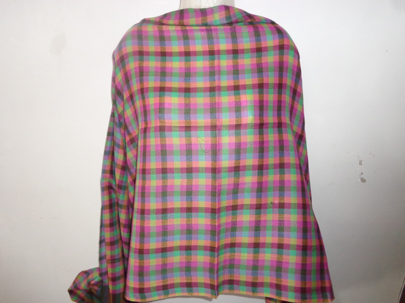 Fine Wool Multi Check Stoles